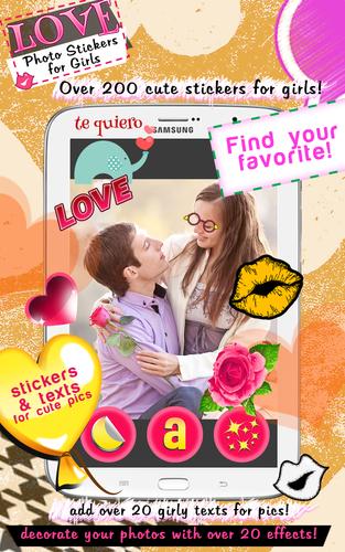 Love Photo Stickers for Girls