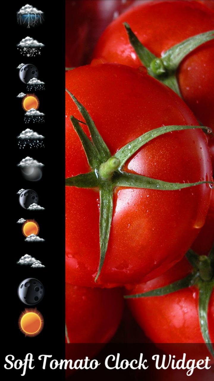 Soft Tomato Clock Widget