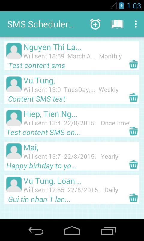 SMS Scheduler Free