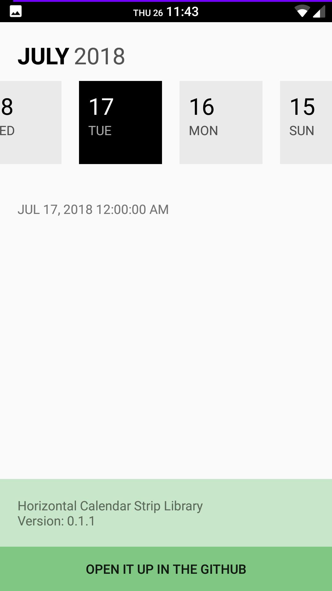 HorizontalCalendar