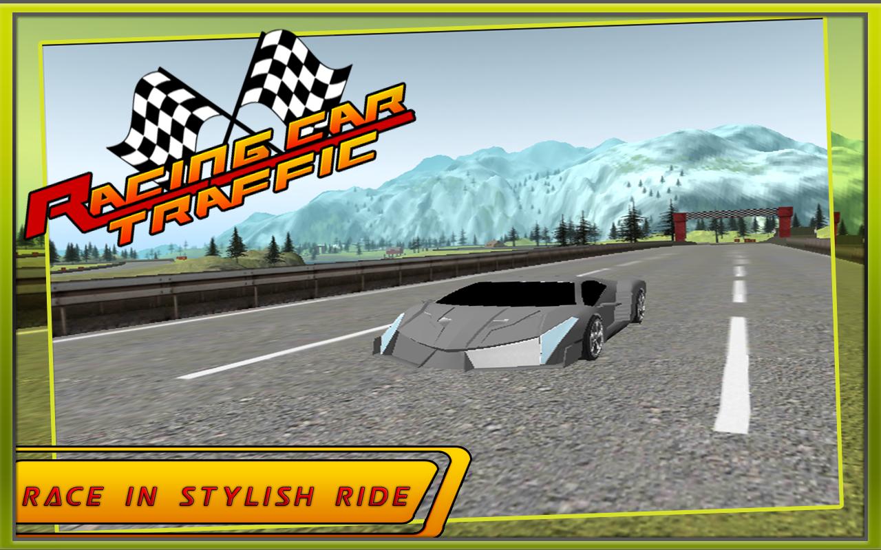 Racing Car in Traffic