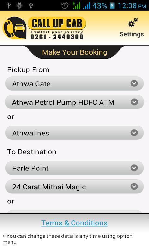 Call Up Cab - Surat Taxi