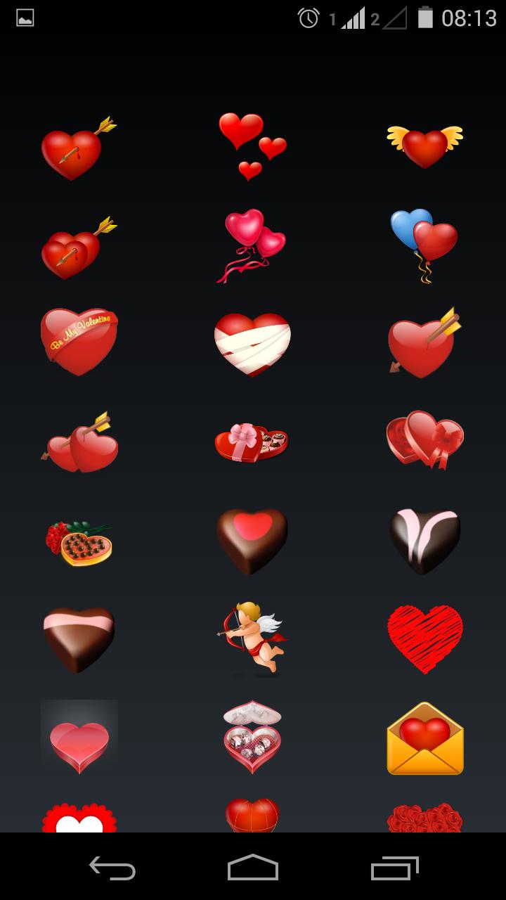 emoticons love plus