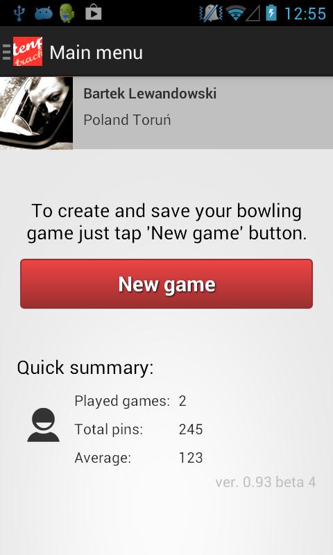 Tenpin Bowling Tracker Lite