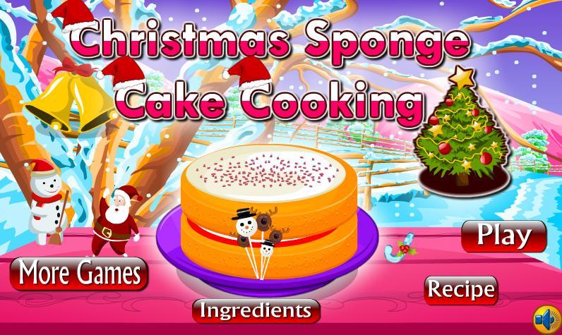 Christmas Sponge Cake Cooking