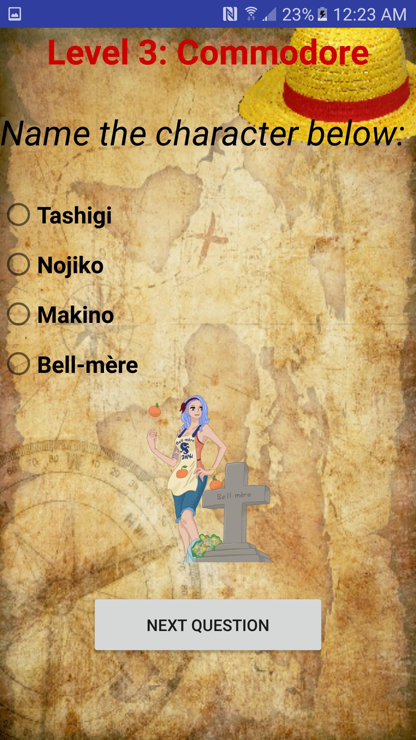 Fanmade One Piece Quiz